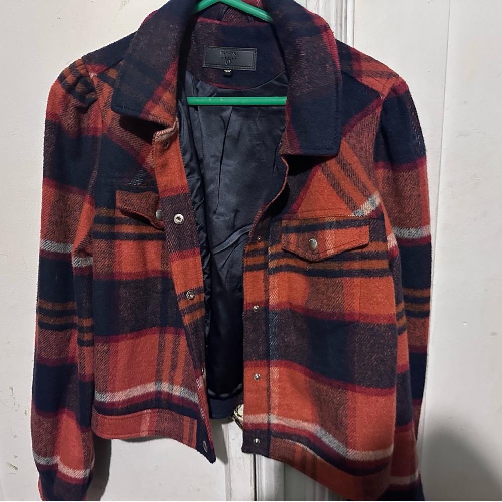 Blank NYC Women’s Plaid Jacket Size Large